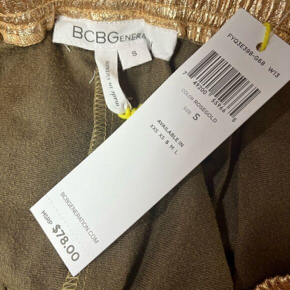 BCBG Rose Gold Skater Skirt Space Core Futuristic - Picture 5 of 7